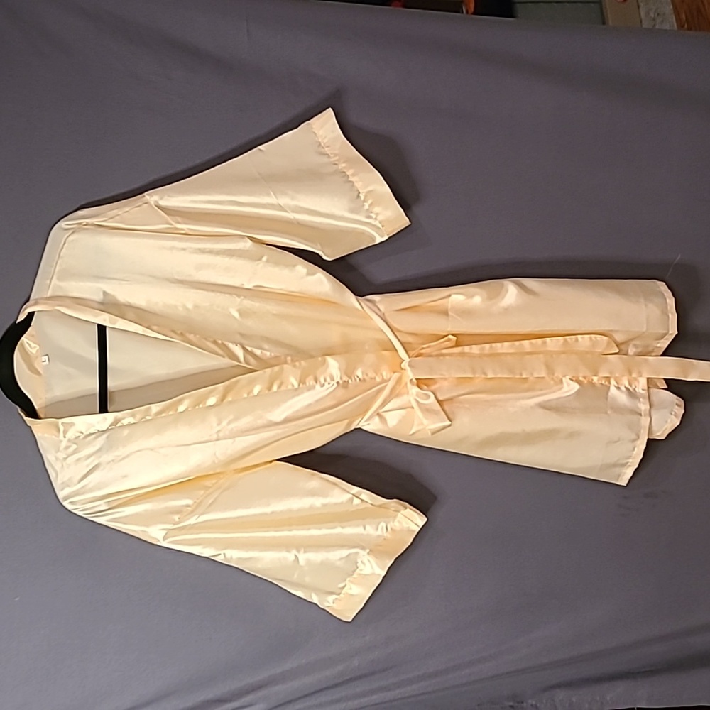 Womens Silky Robe With Pocket - Women's Size Large